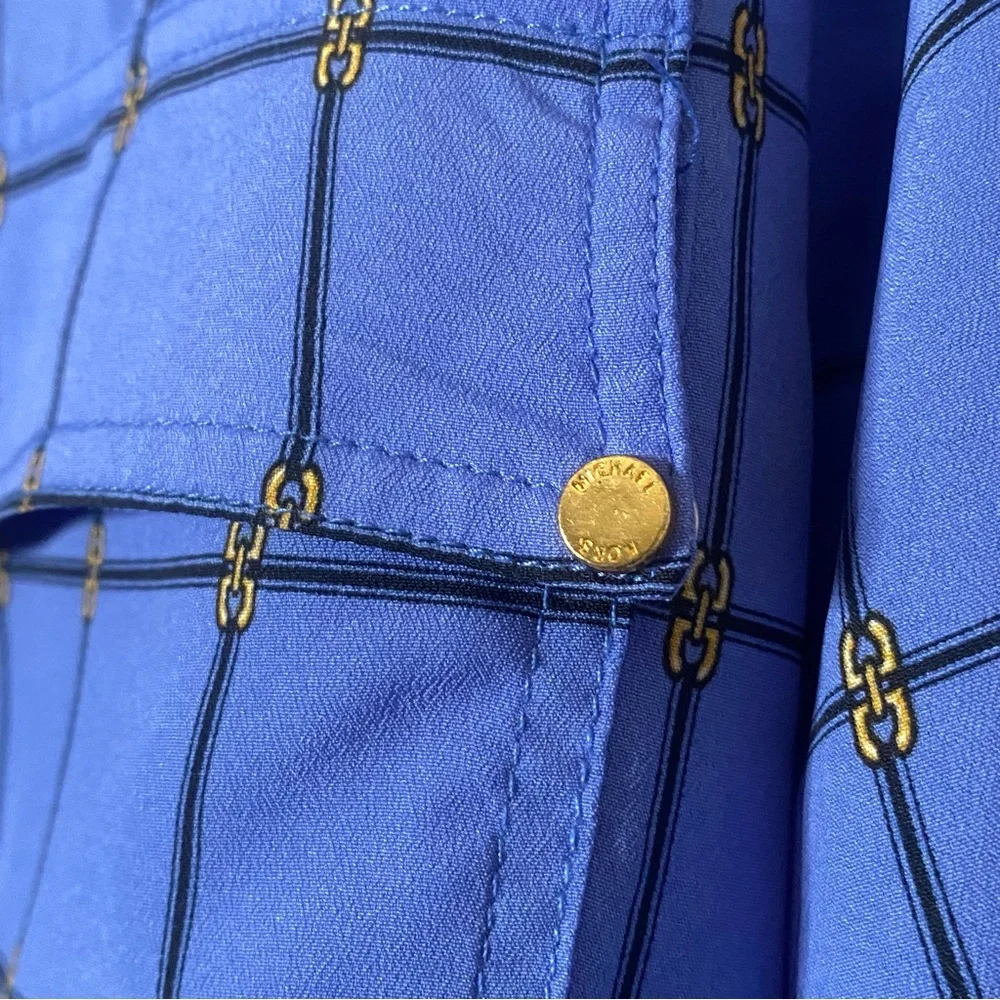 MIchael Kors • Chain Link Window Plaid Full Zip Shacket - Picture 6 of 10